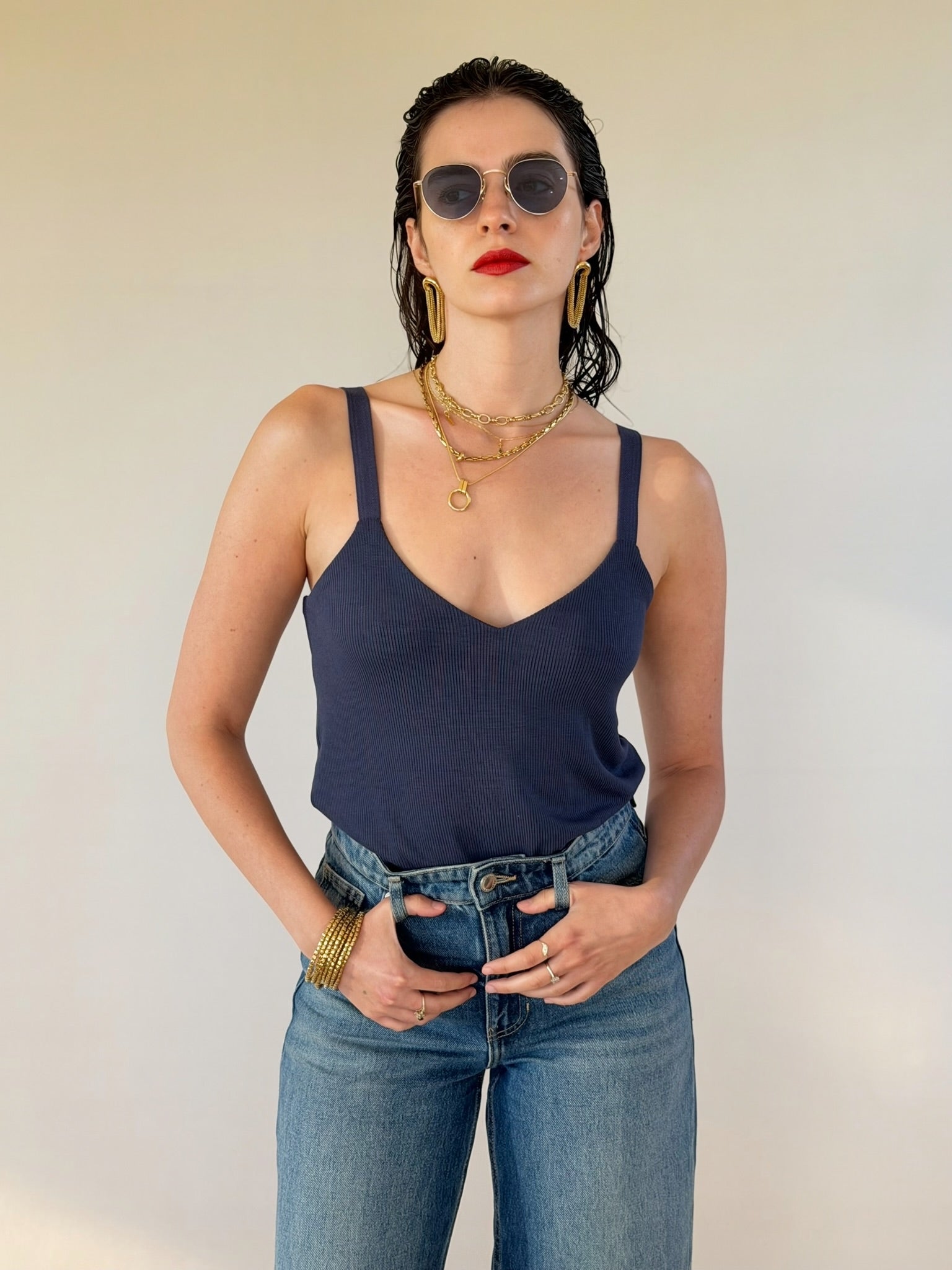 גופיית ג׳סי - ריב כחול