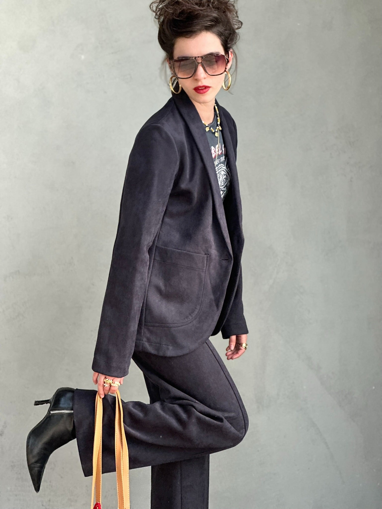 בלייזר טורונטו - שחור דהוי