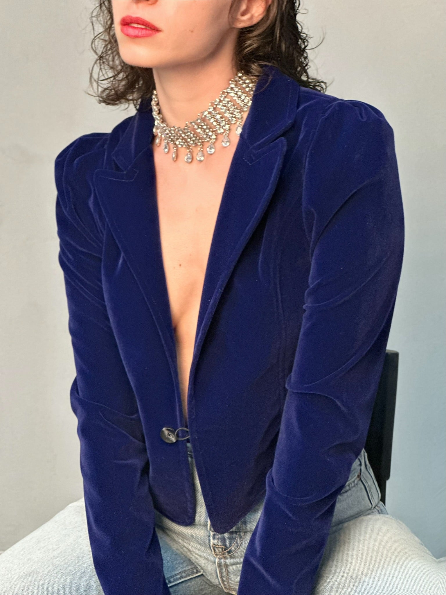 ג׳קט שיקגו - כחול