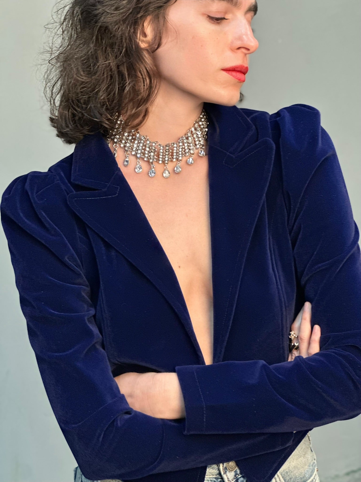 ג׳קט שיקגו - כחול