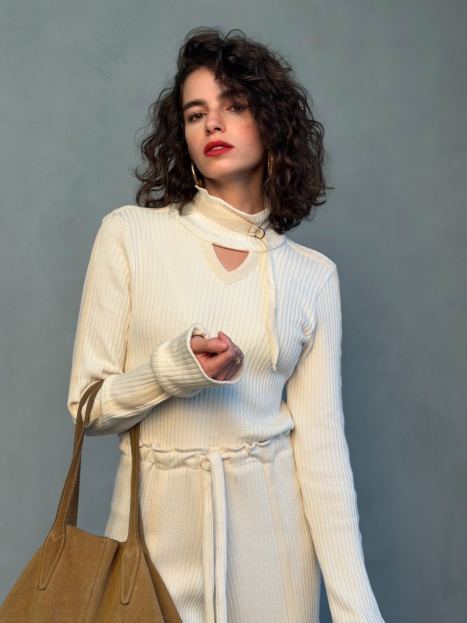 חולצת קלואי - שמנת