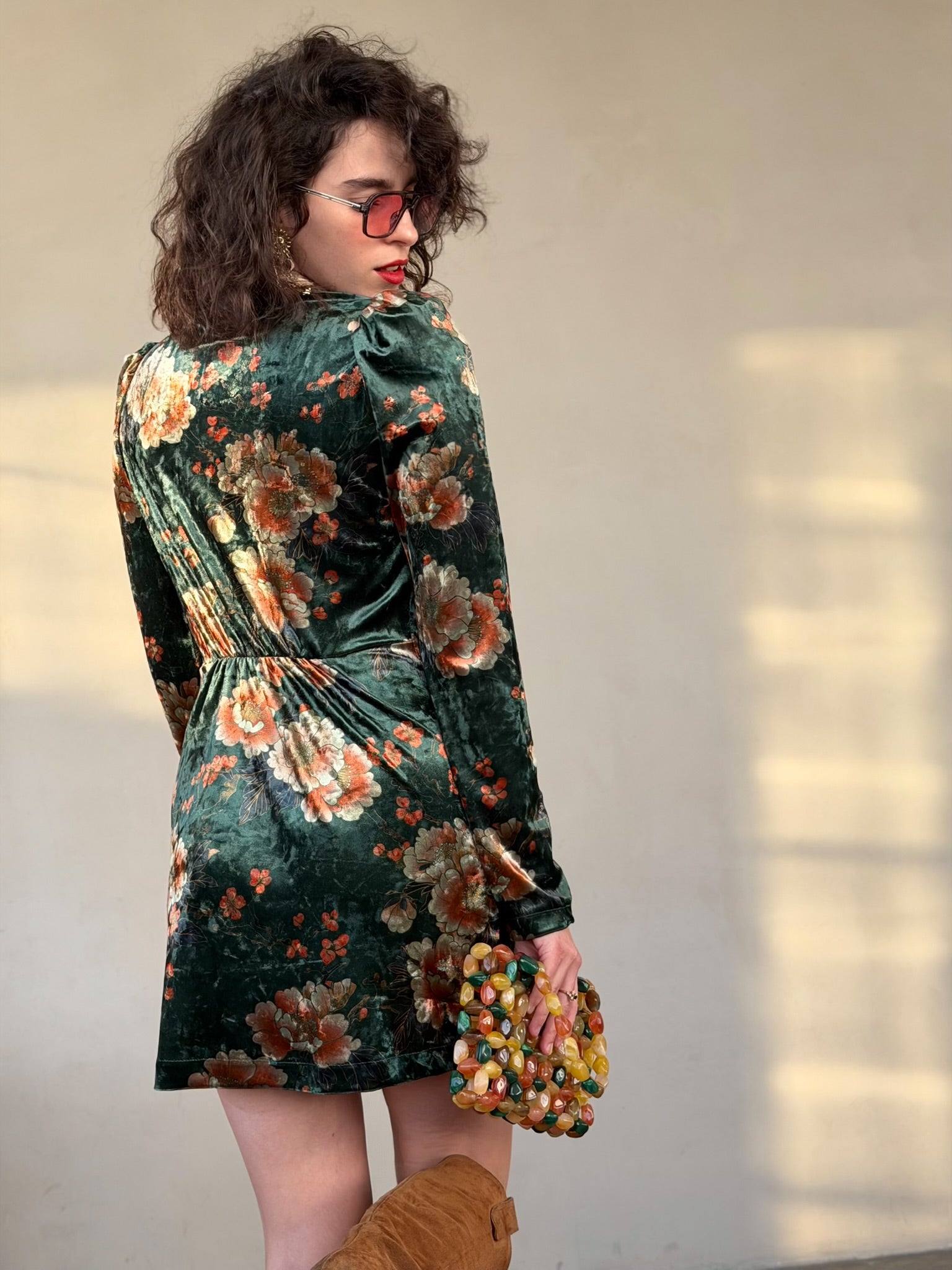 שמלת ברלין - ירוק בקבוק