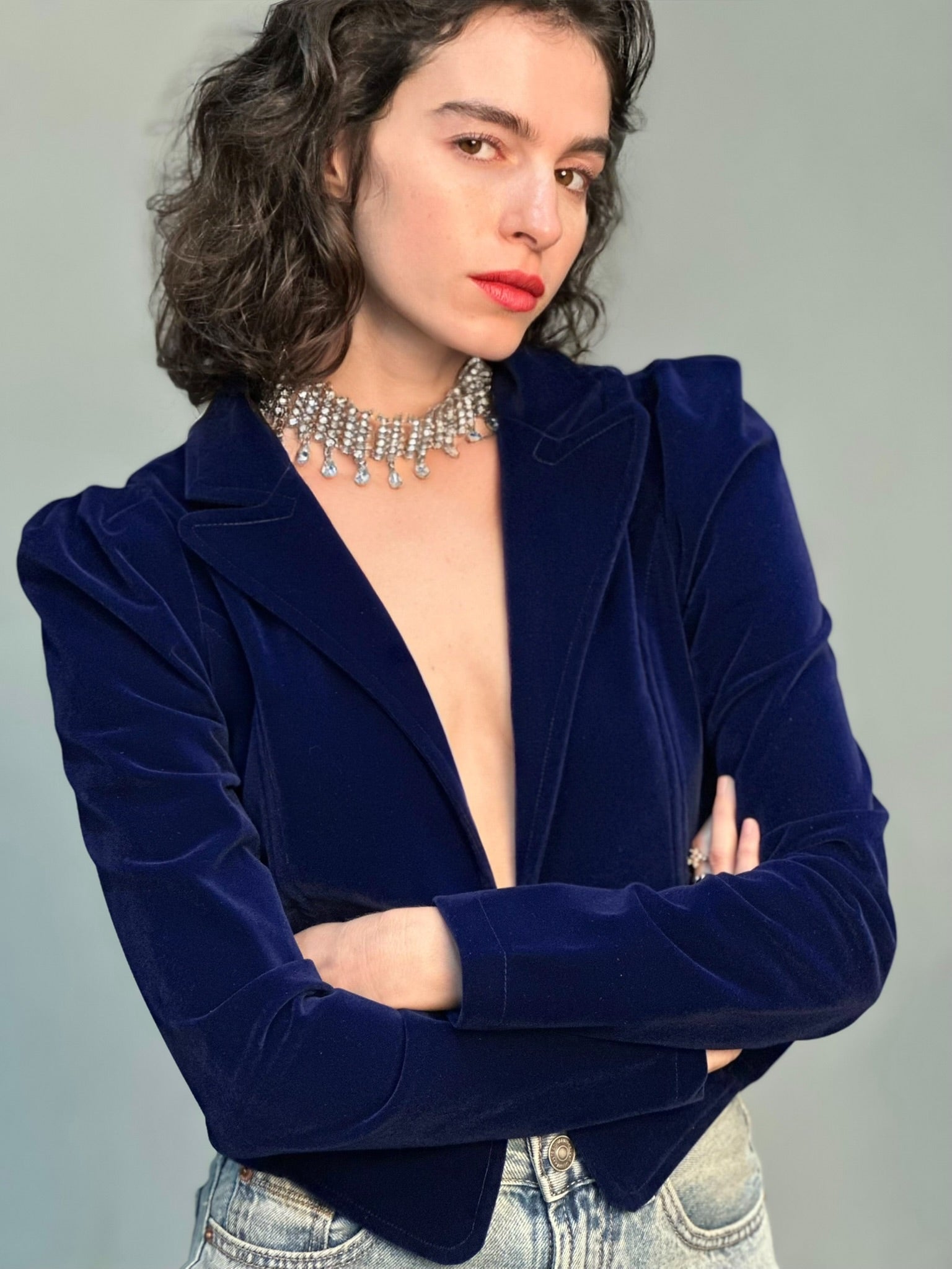 ג׳קט שיקגו - כחול