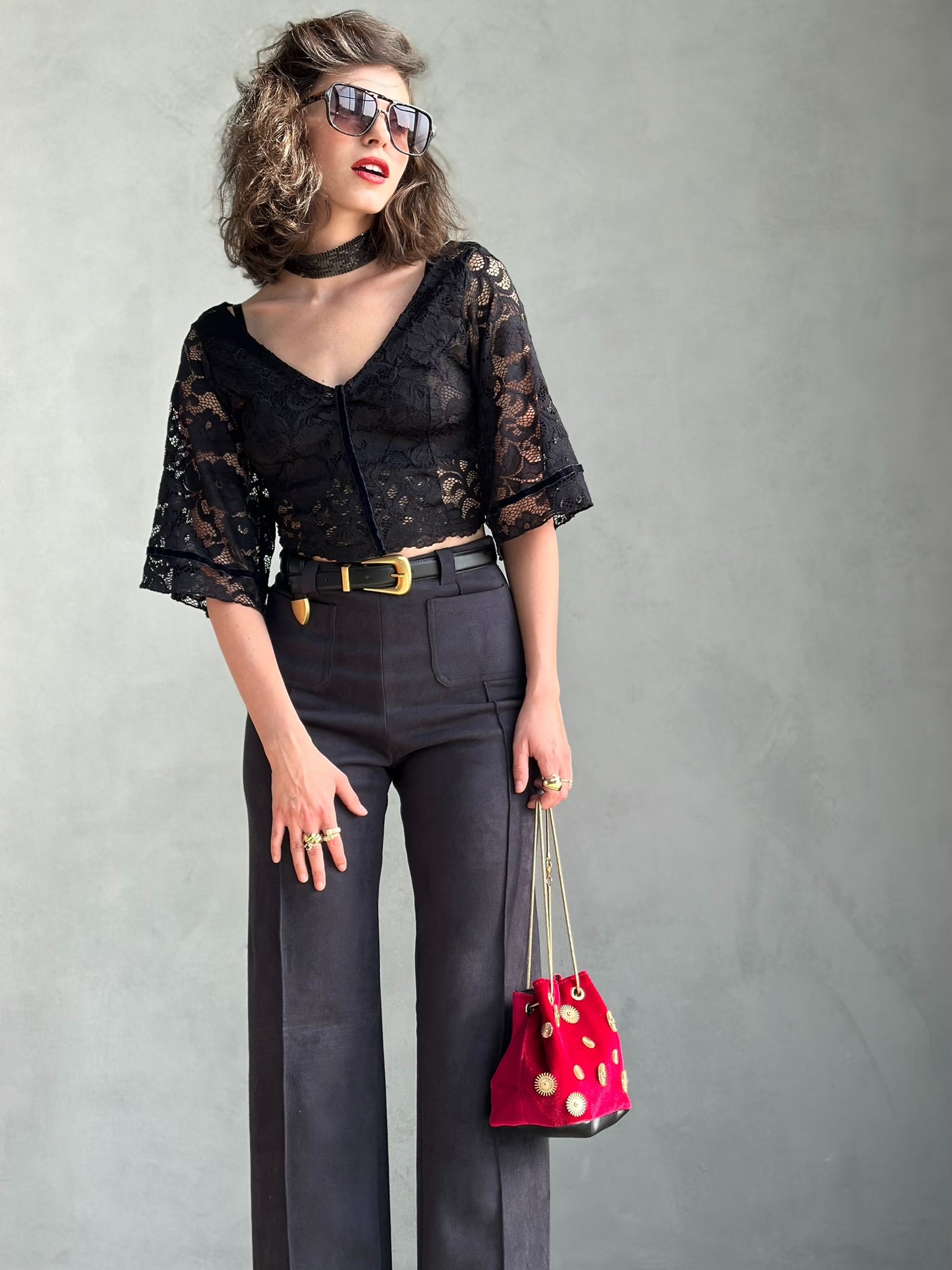 מכנסי טורונטו - שחור דהוי