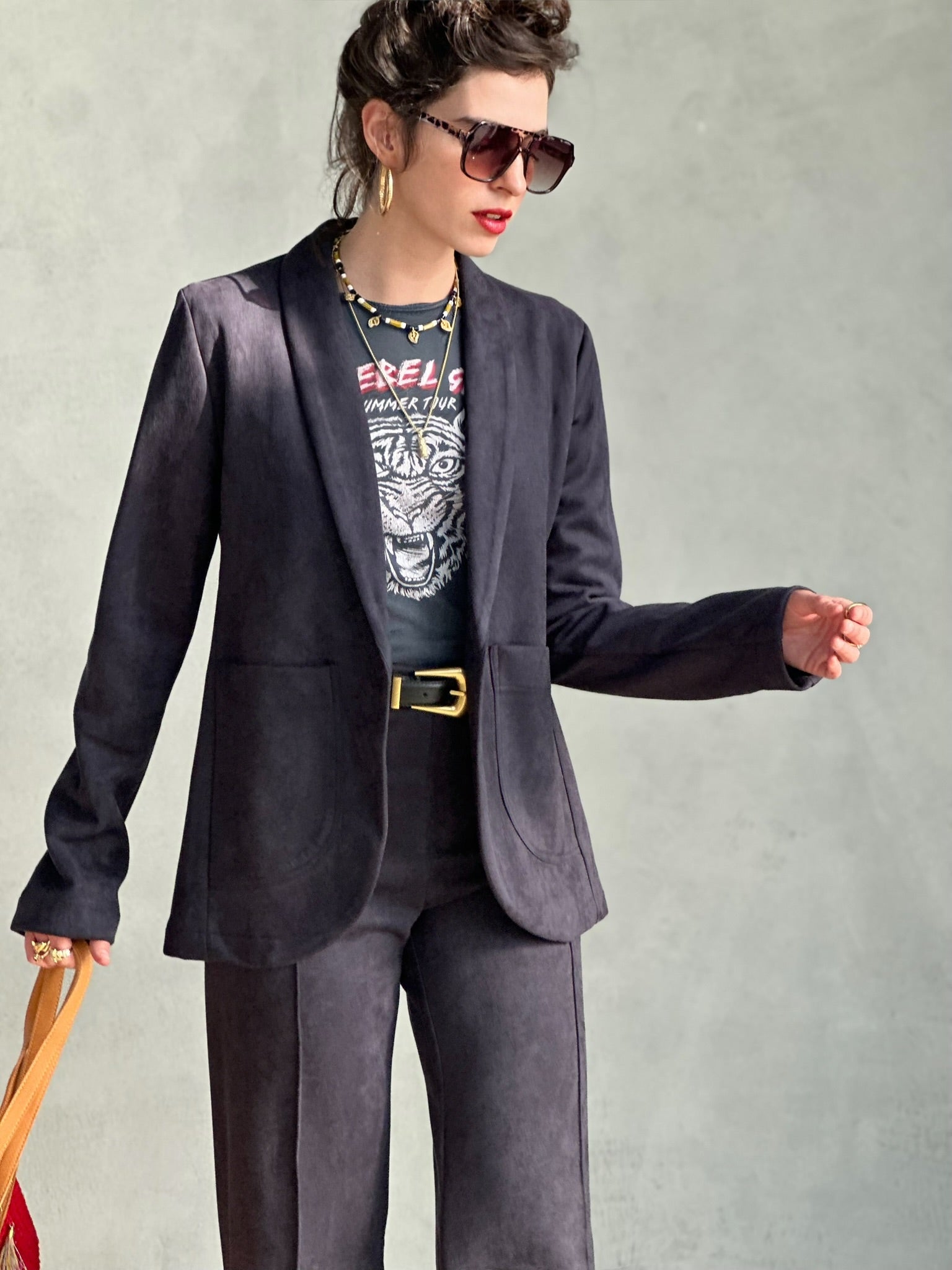 בלייזר טורונטו - שחור דהוי