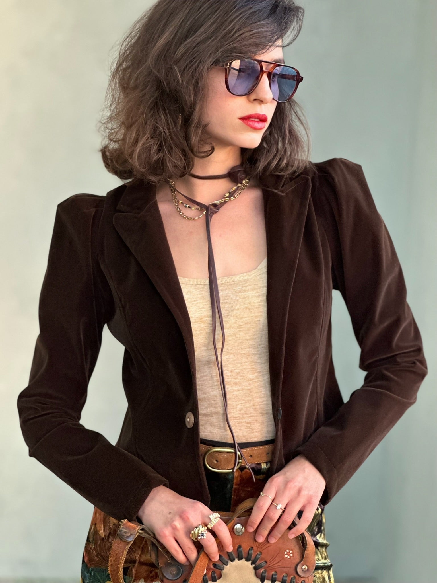 ג׳קט שיקגו - חום