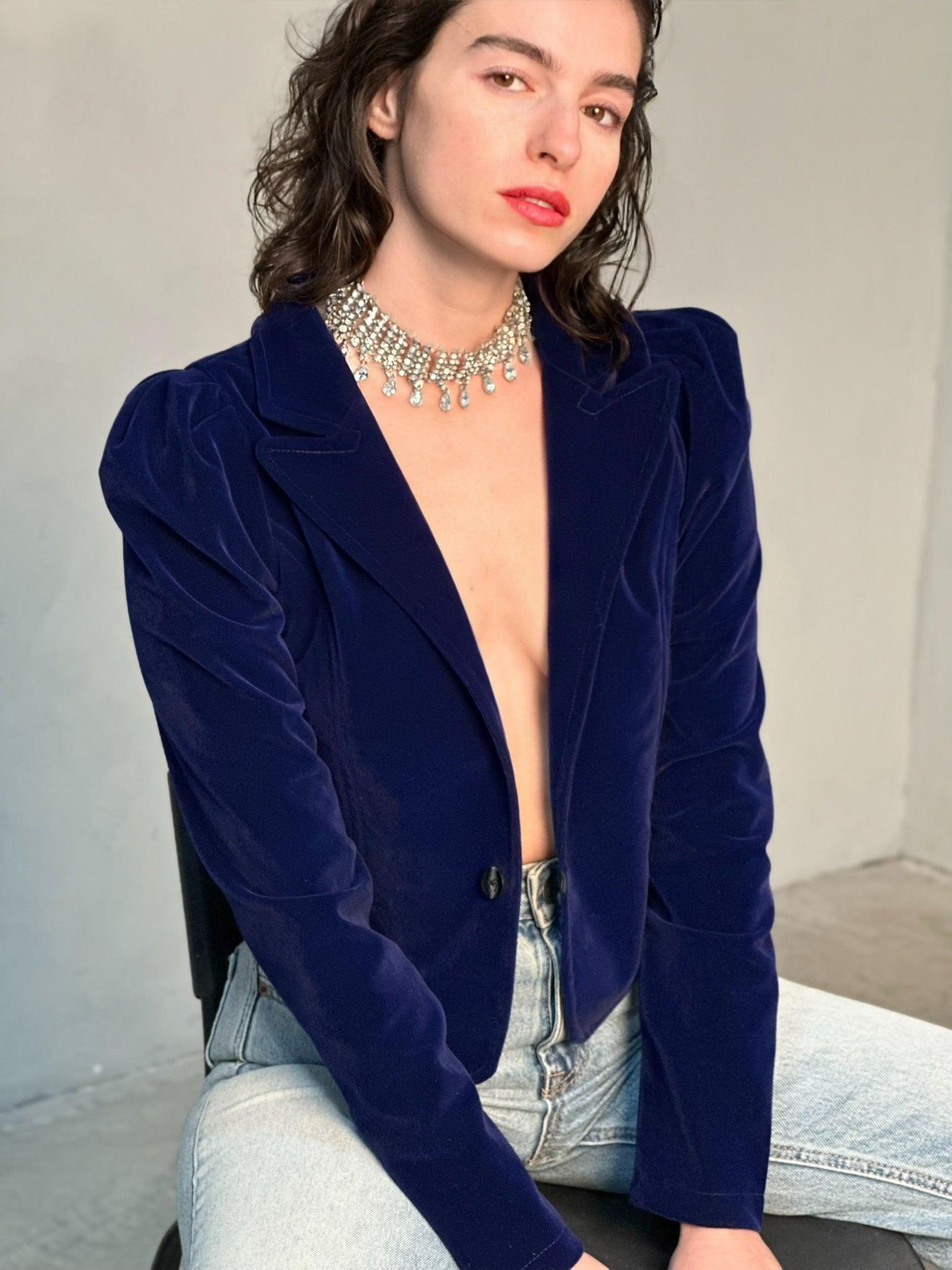 ג׳קט שיקגו - כחול