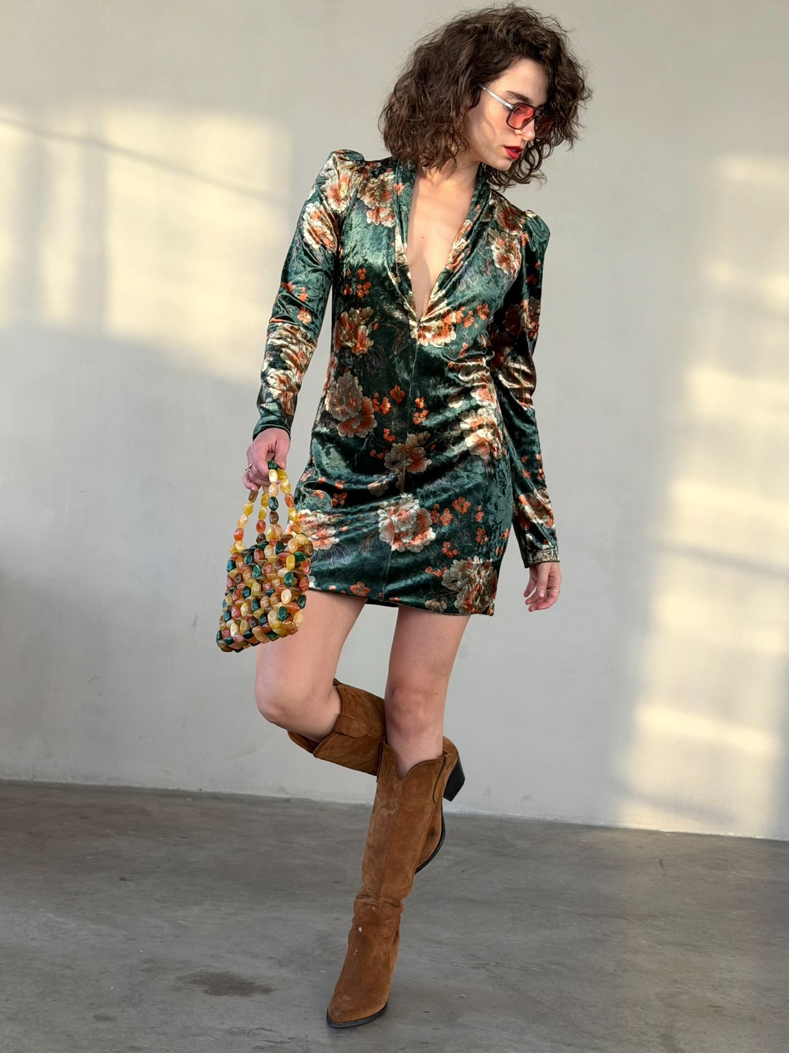 שמלת ברלין - ירוק בקבוק