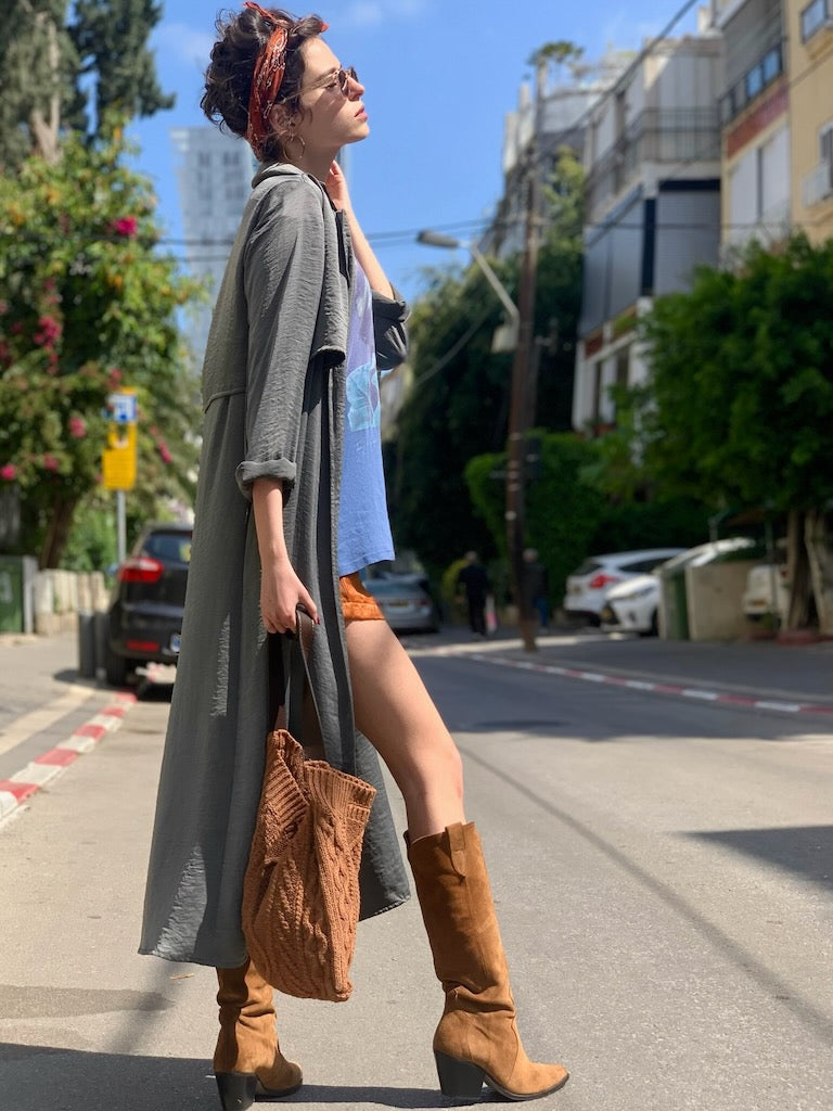 טרנץ׳ פרנקי - אפור